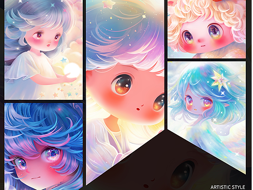 星雾甜境:柔彩幻梦