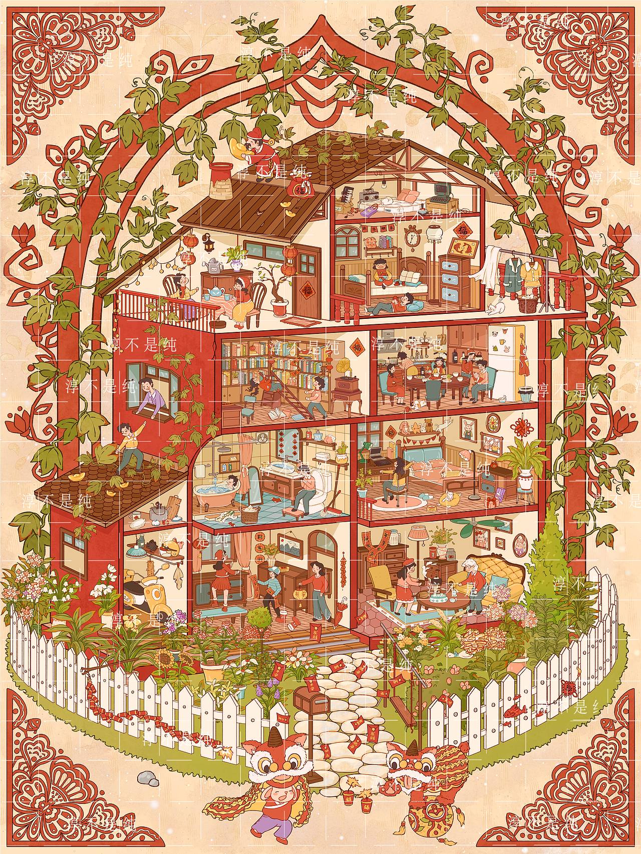 财神到新年主题插画（图ZMzk5ODUzMDY4） - 商业插画 - 站酷设计师淳不是纯原创素材 - 站酷ZCOOL