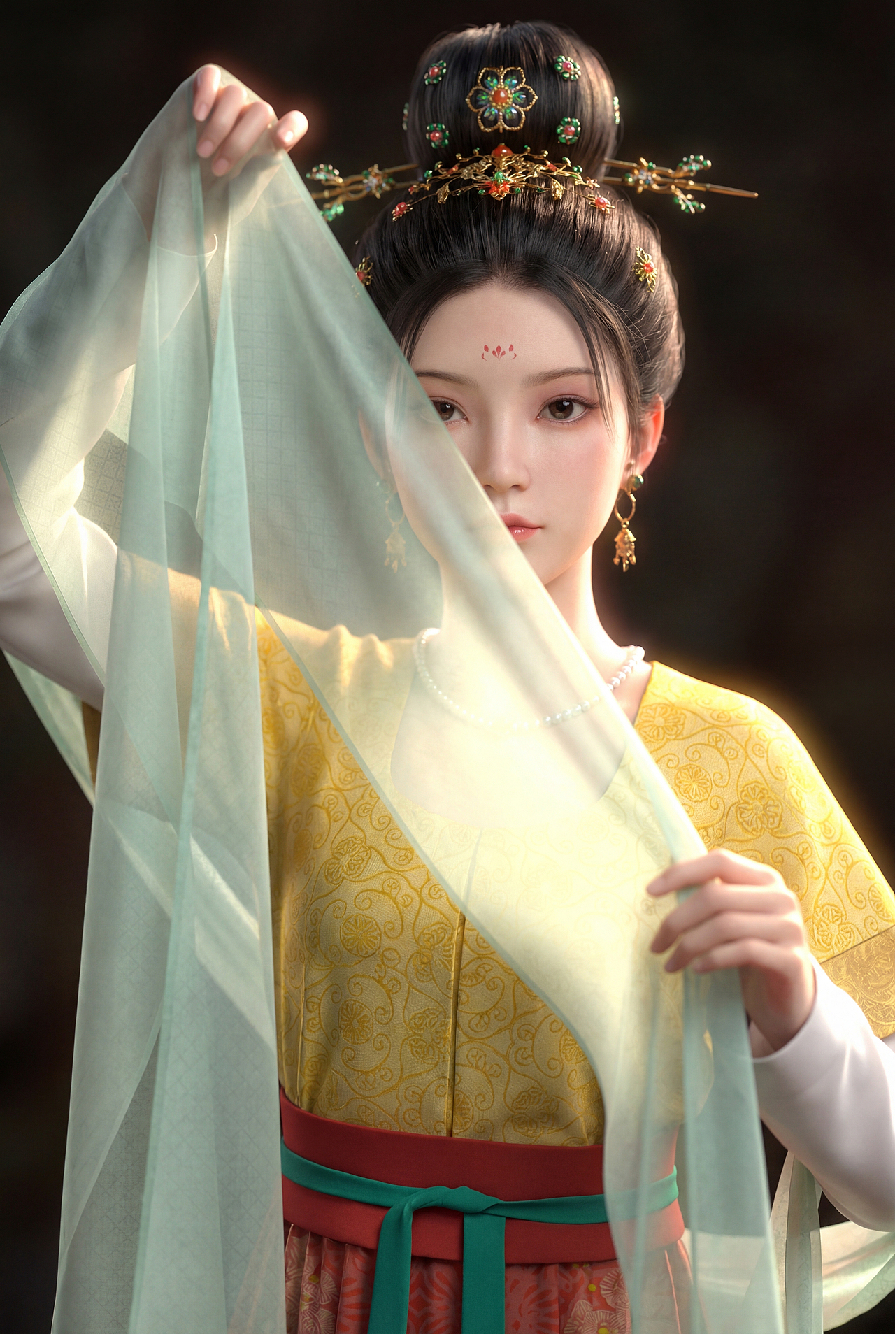 西安大明宫｜超写实虚拟数字人「唐佑佑」（图ZMzk5ODU0NTA0） - 人物/生物 - 站酷设计师JOYART卓艺文化原创素材 - 站酷ZCOOL