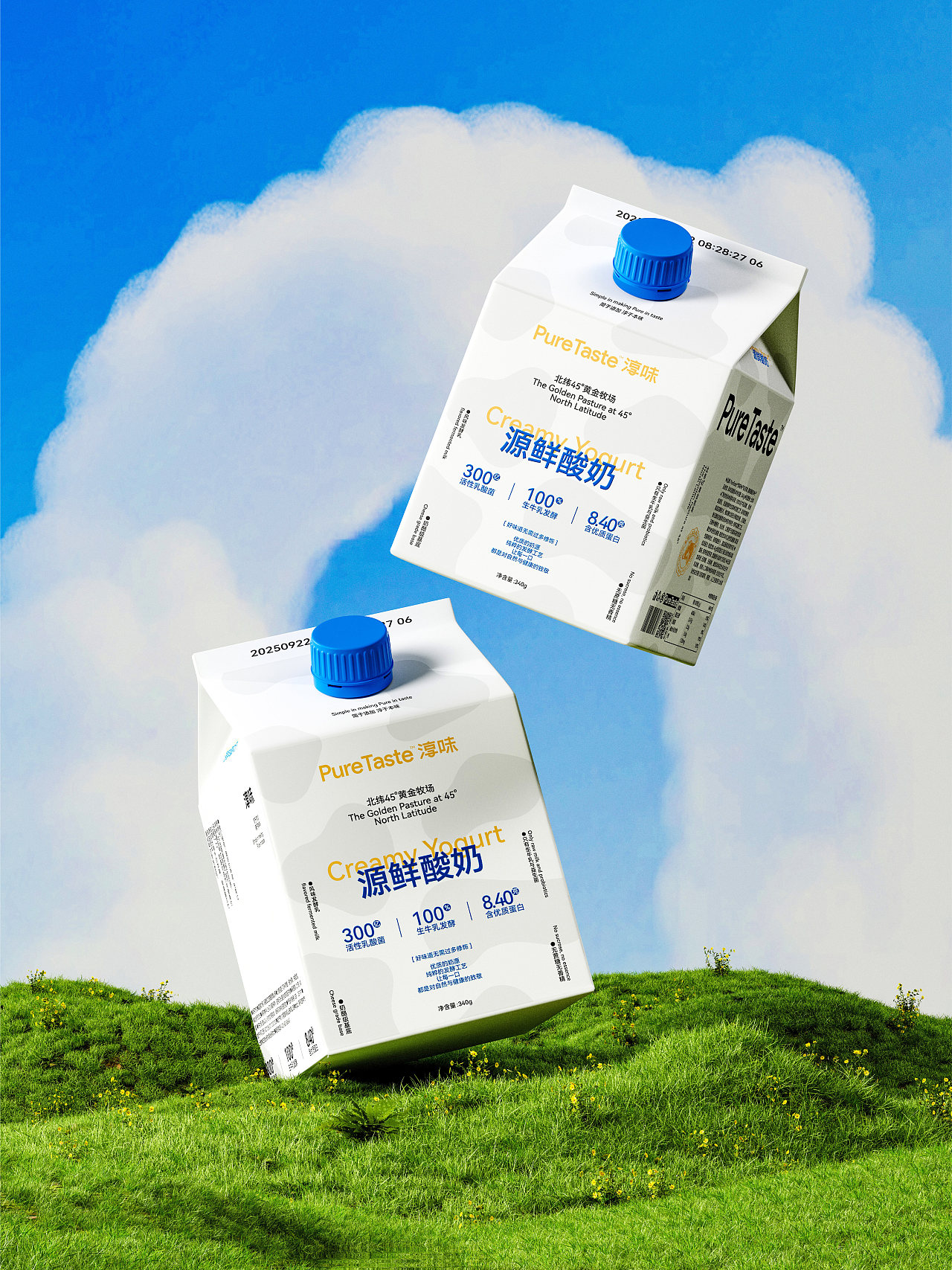 淳味|源鲜酸奶（图ZMzk5ODYxMzI4） - 包装 - 站酷设计师向蓝生长原创素材 - 站酷ZCOOL
