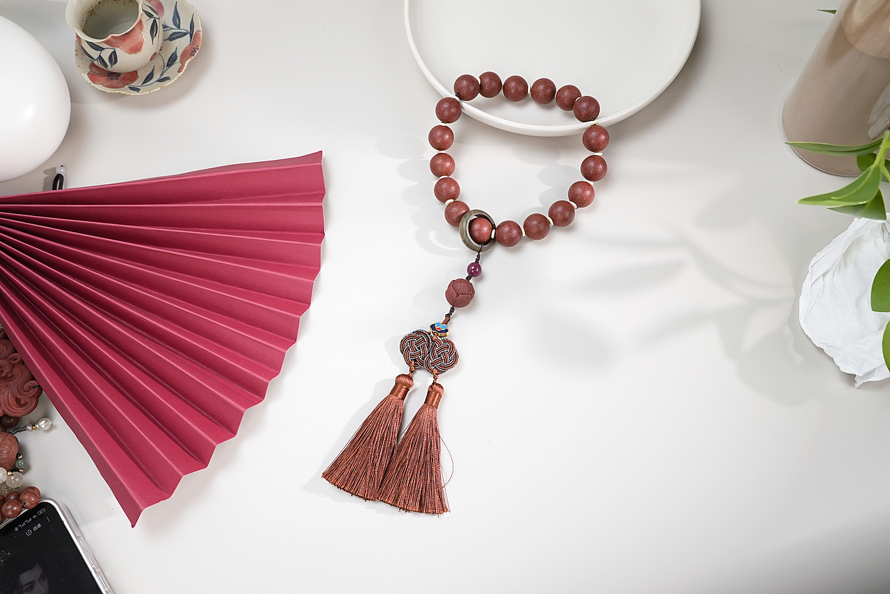 原图直出 中药合香珠手串手链静物拍摄古风国风首饰