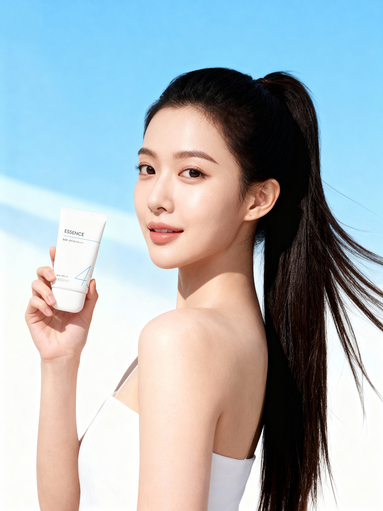 防晒霜 - AI场景图模特图（图ZMzk5ODc0NTMy） - AI作品 - 站酷设计师电商AI作品集原创素材 - 站酷ZCOOL