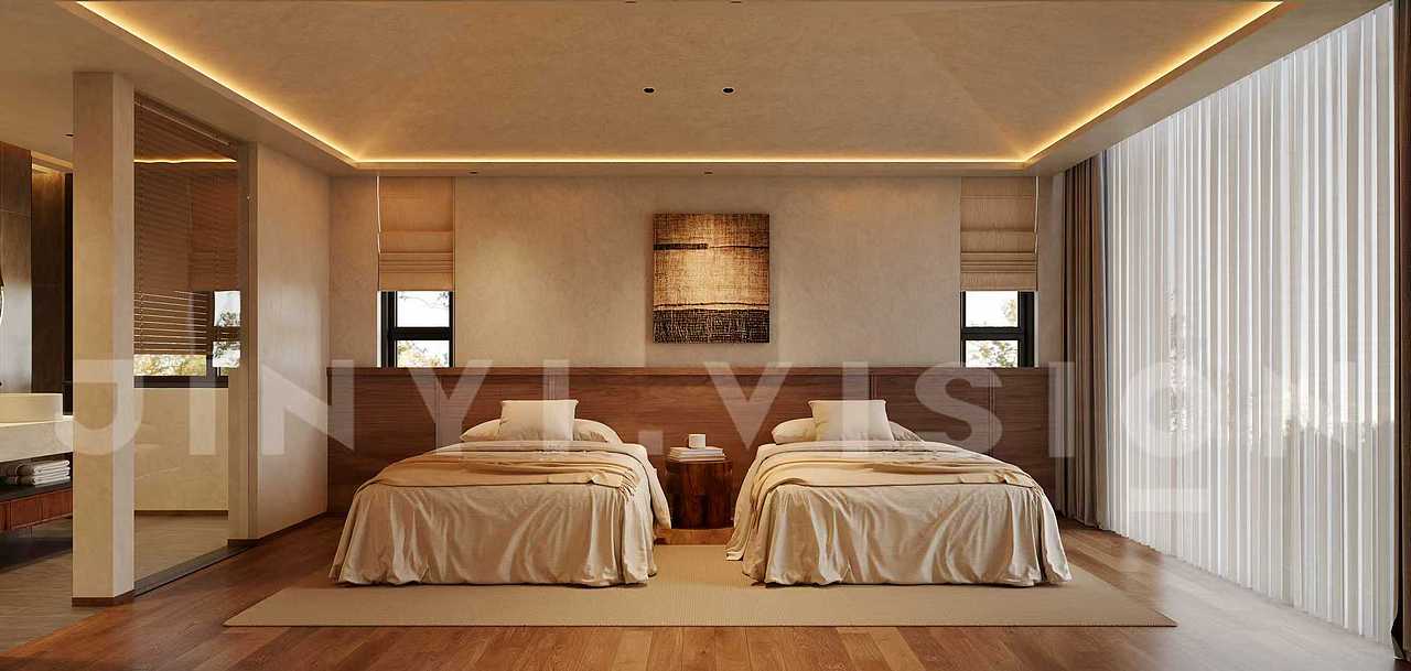 自然肌理|民宿卧室里的侘寂式温柔