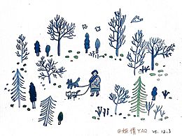 林中遛狗——新手水彩20-22