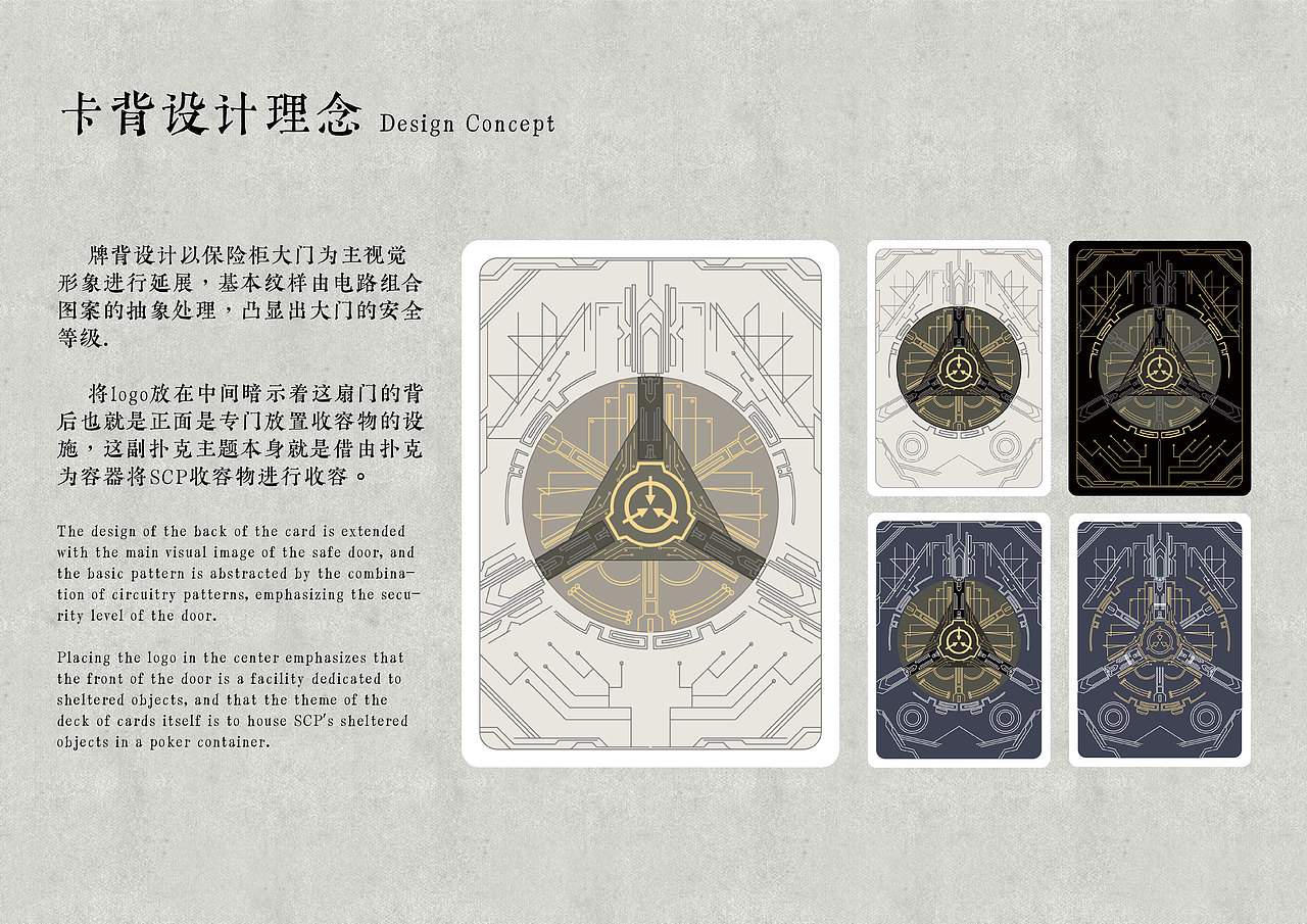 SCP收容异常收藏扑克设计