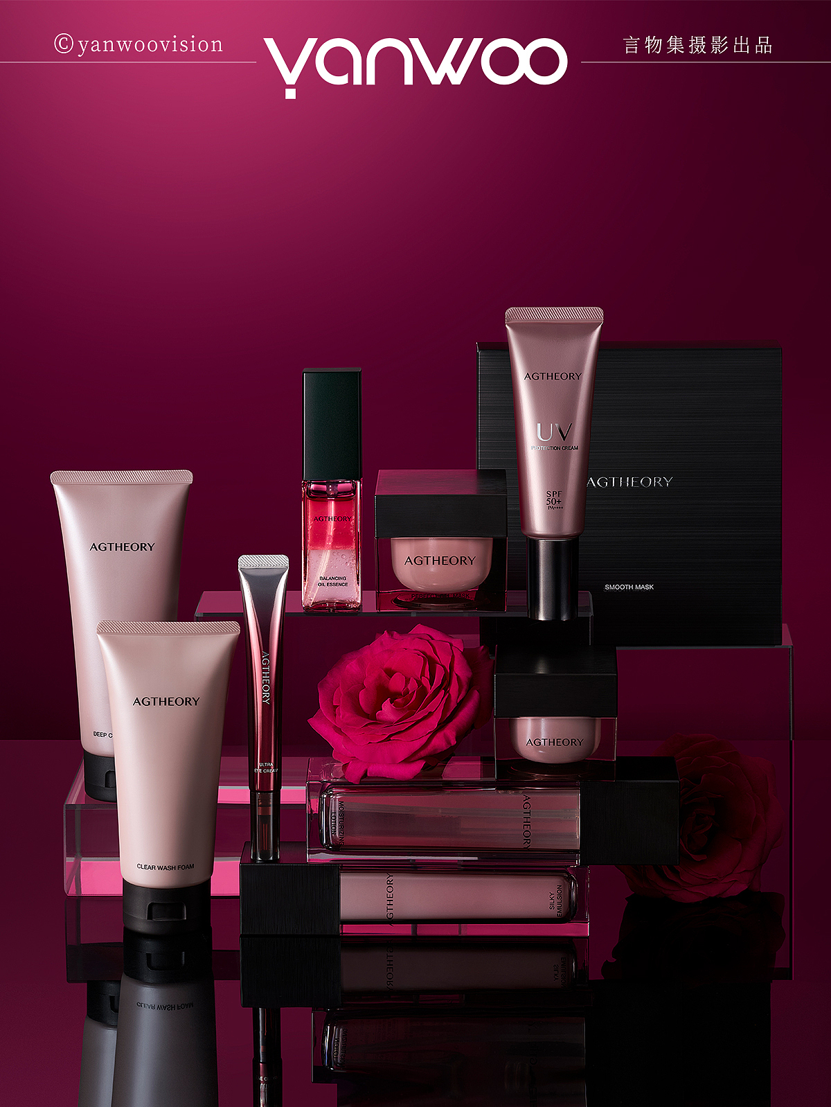 言物集 X 晓姿 | 玫瑰花护肤品美妆化妆品产品商业拍摄（图ZMzk5ODk0NTA4） - 产品摄影 - 站酷设计师YANWOO言物集摄影原创素材 - 站酷ZCOOL