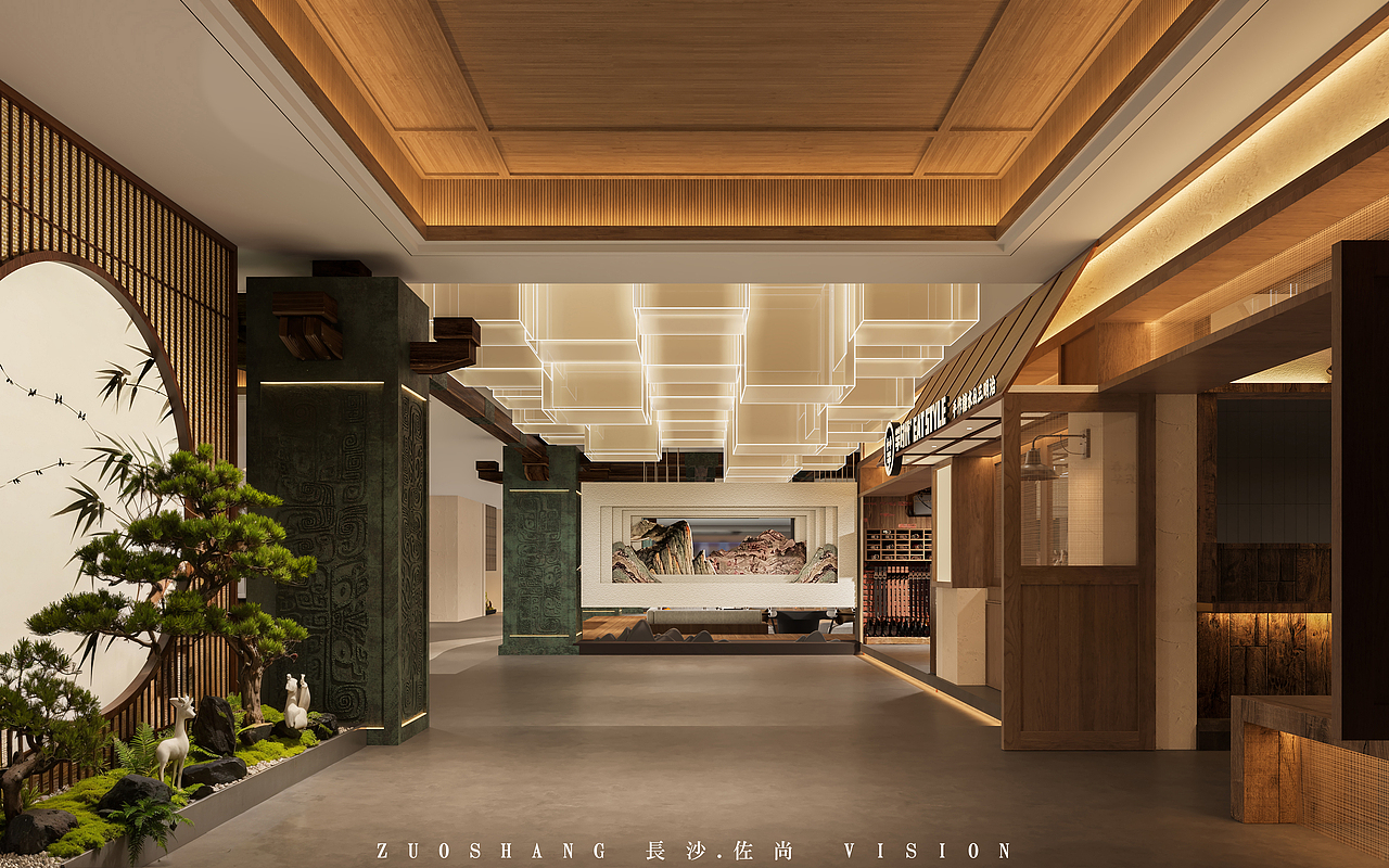 大型工装会所餐饮——长沙佐尚视觉