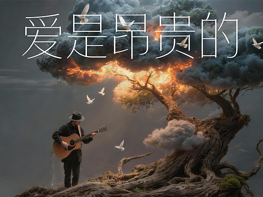 《爱是昂贵的》歌词编码视觉化