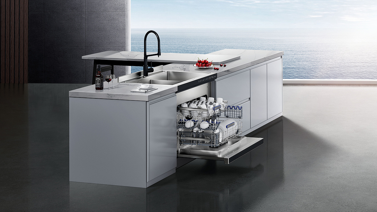 高端厨房场景图 KV 视觉分享 | 火星人集成灶（图ZMzk5OTA2MDQ0） - 品牌 - 站酷设计师至上策划设计原创素材 - 站酷ZCOOL