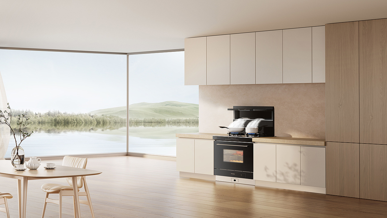 高端厨房场景图 KV 视觉分享 | 火星人集成灶（图ZMzk5OTA2MTI4） - 品牌 - 站酷设计师至上策划设计原创素材 - 站酷ZCOOL