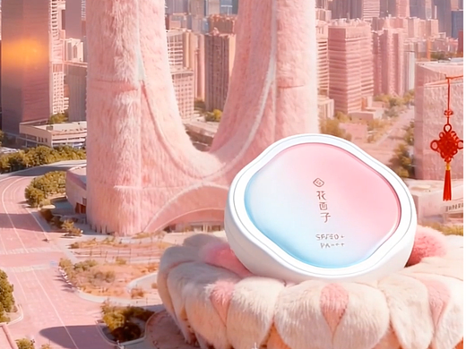 想像一场粉饼的奇幻冒险... #花西子 #好气色防晒粉饼