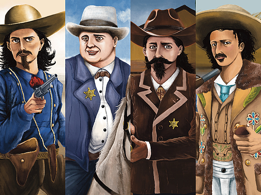 西部牛仔桌游插画