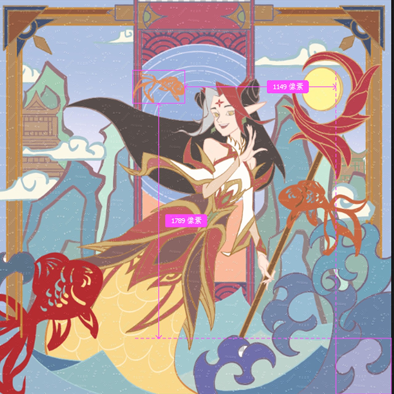 娜美剪纸仙灵同人（图ZMzk5OTMwMzky） - 商业插画 - 站酷设计师直子酱原创素材 - 站酷ZCOOL