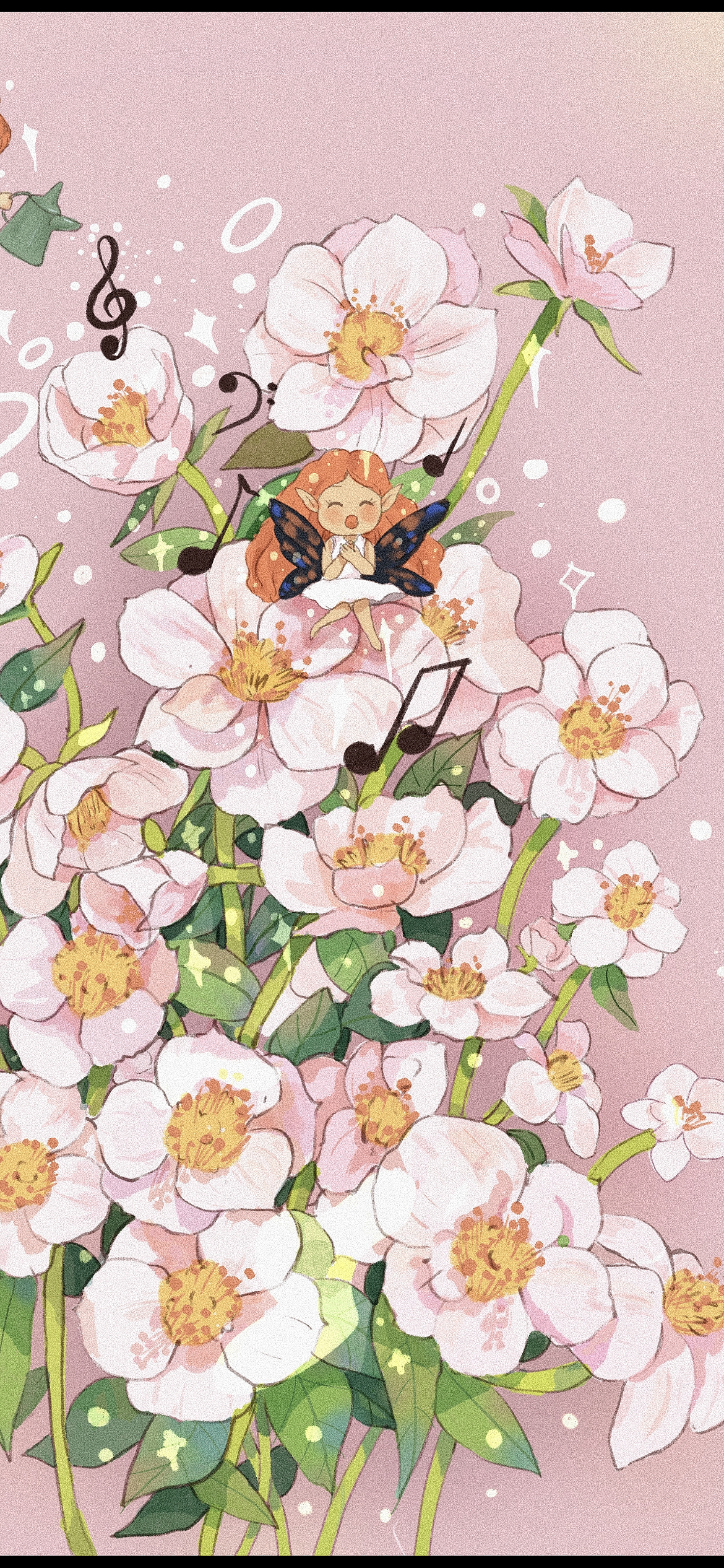 沐浴花群｜治愈插画（图ZMzk5OTMwNjEy） - 绘本 - 站酷设计师丹米原创素材 - 站酷ZCOOL