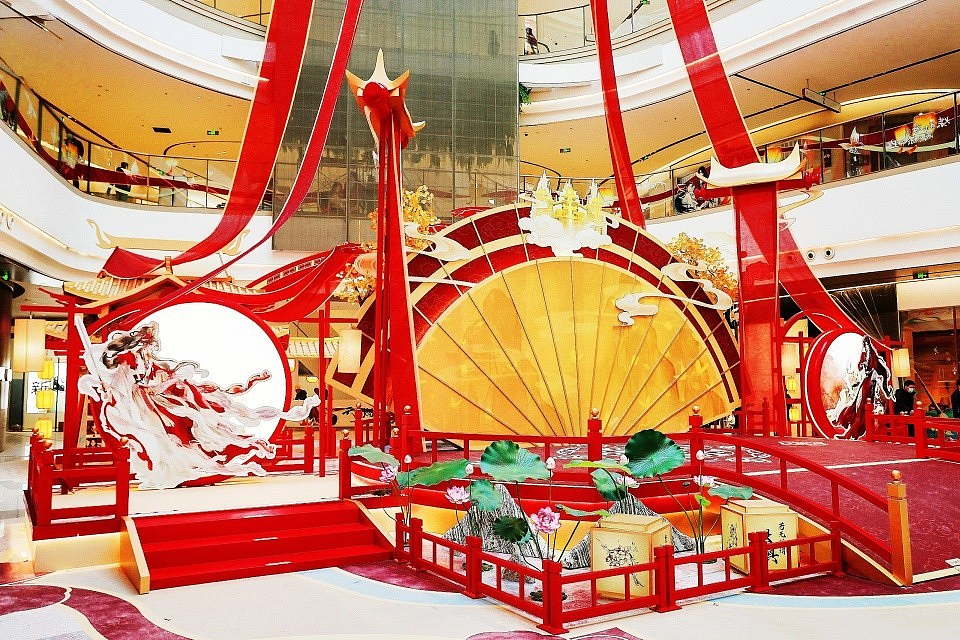 商场美陈|古风新潮流《天官赐福》IP活动美陈-肆墨设计