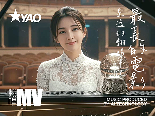 张星遥《最长的电影》AI技术制作翻唱音乐视频