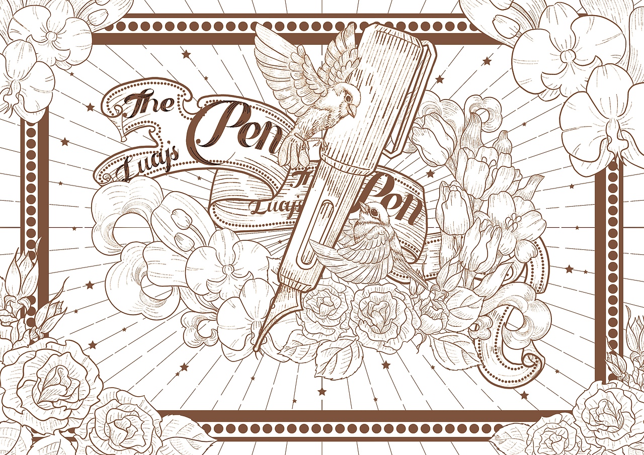 Lucy's Pen｜包装插画案例模拟（图ZMzk5OTQyMDY0） - 商业插画 - 站酷设计师玩子慢吞吞原创素材 - 站酷ZCOOL