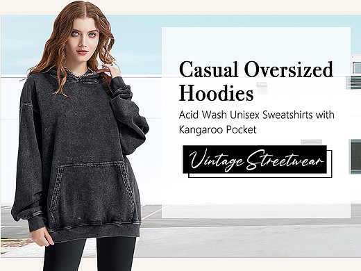 亚马逊A+男女同款连帽卫衣卫衣(电脑端+手机端)