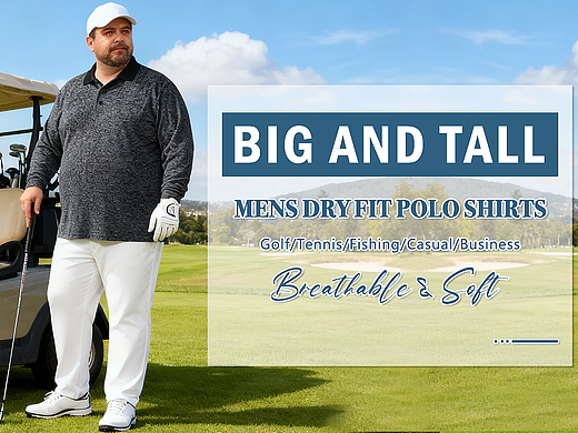 亚马逊A+大码POLO男上衣(电脑端+手机端)