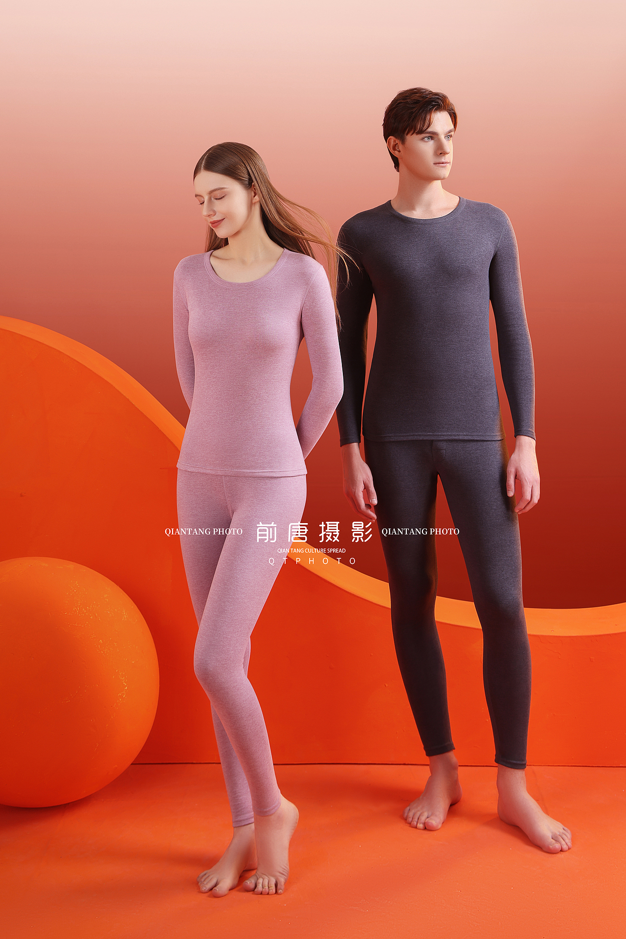 保暖衣 秋衣秋裤 内衣摄影