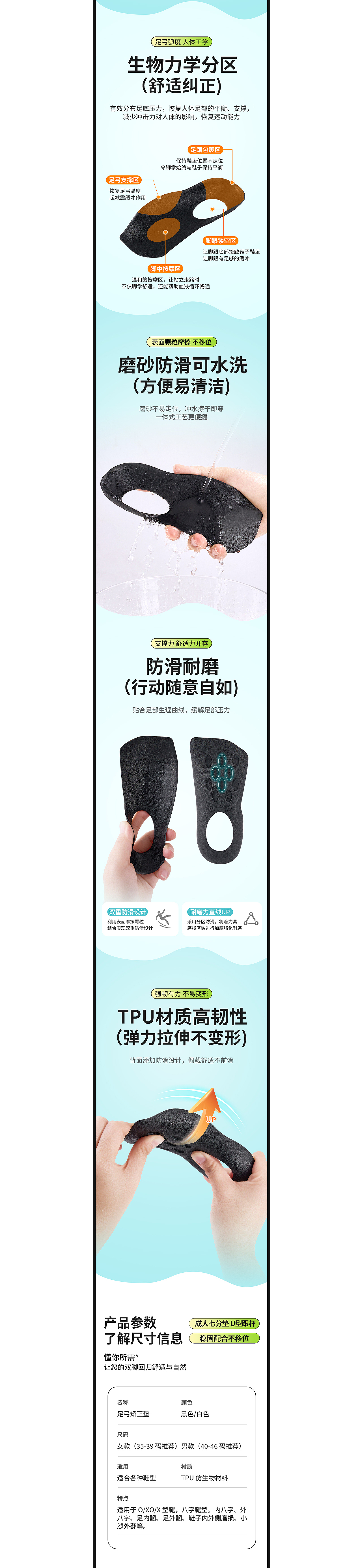 足弓矫正鞋垫详情设计（图ZMzk5OTUyNzEy） - 电商 - 站酷设计师秦小兔子原创素材 - 站酷ZCOOL