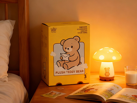 思念熊毛绒玩偶包装设计