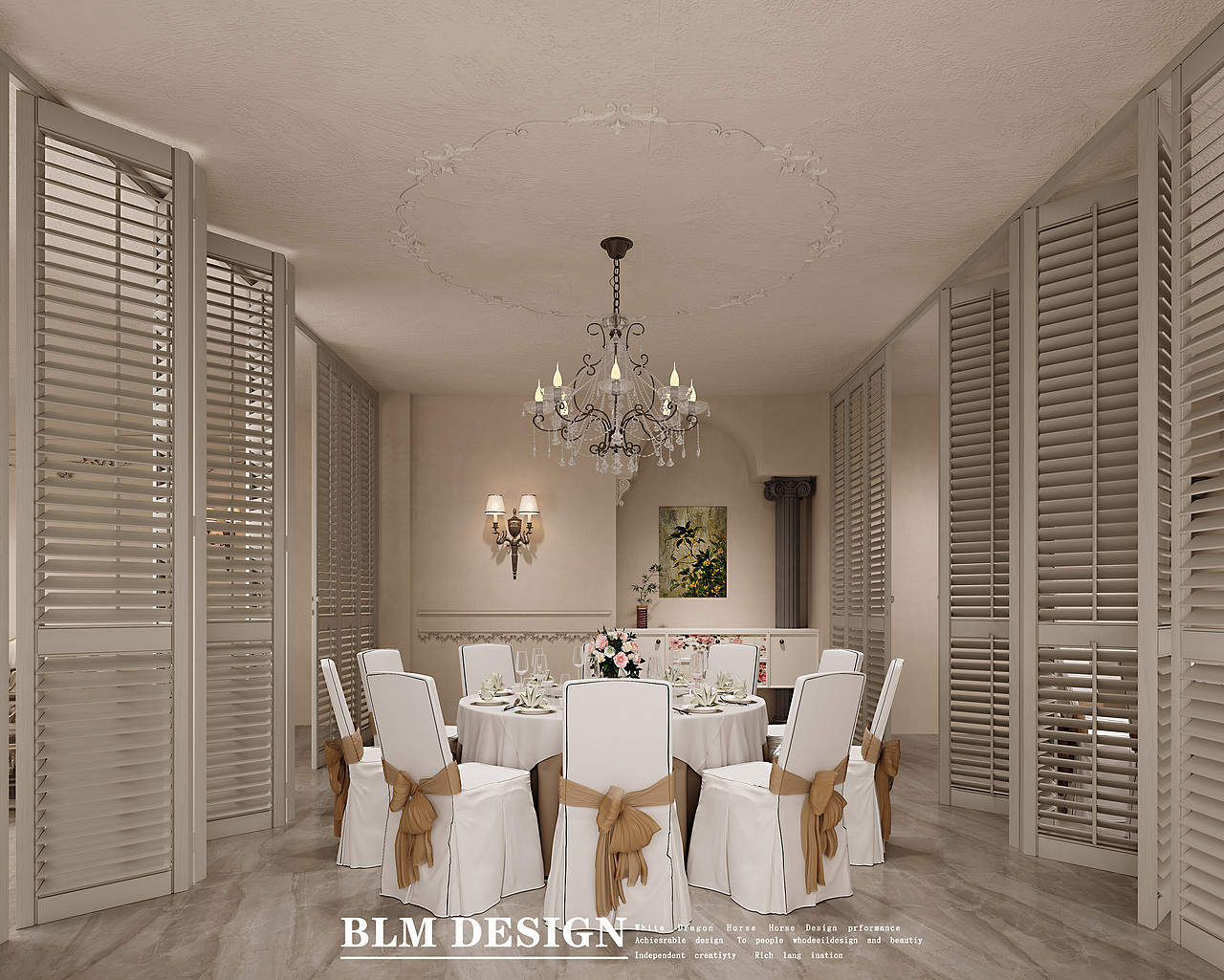 宴会厅效果图案例