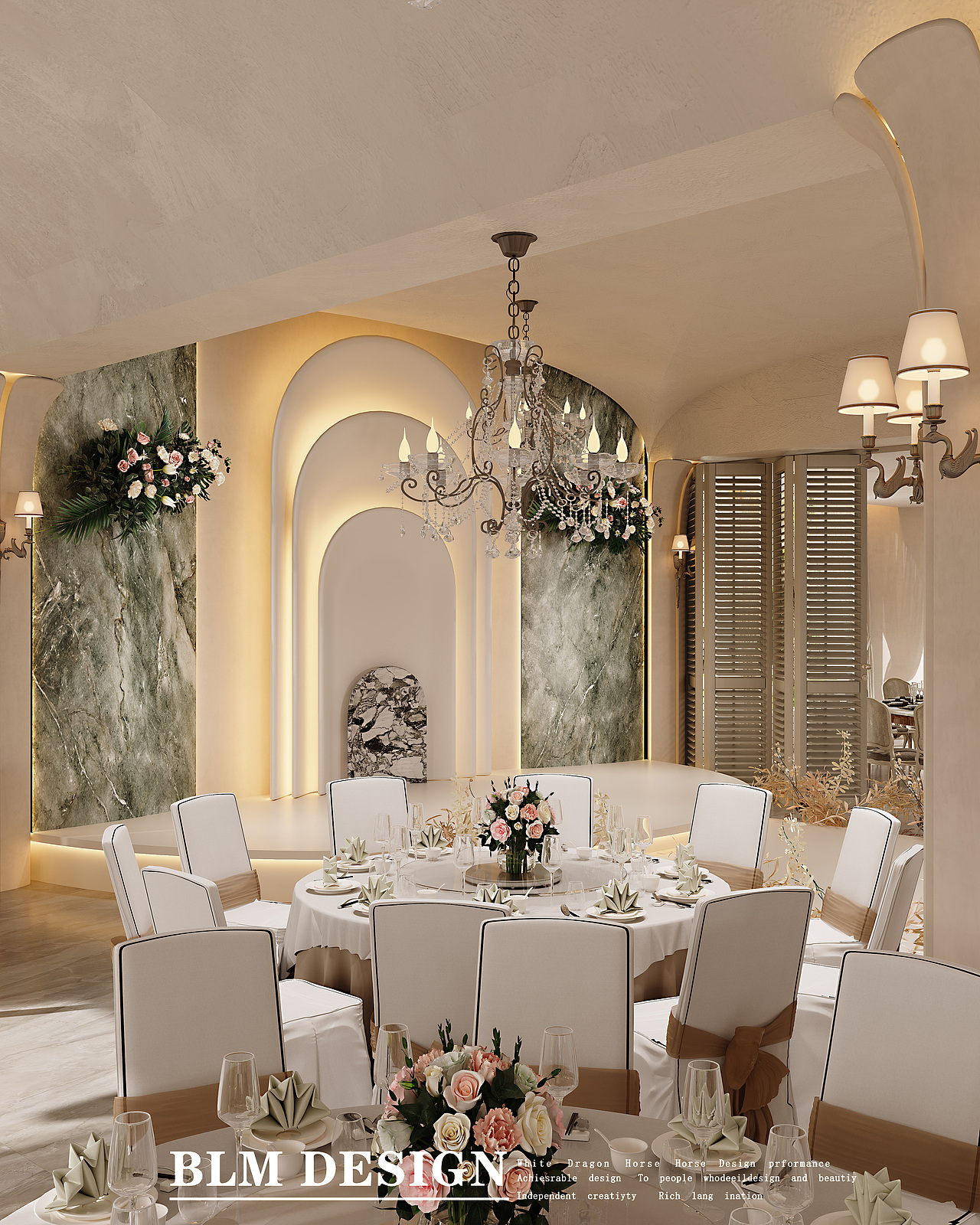 宴会厅效果图案例