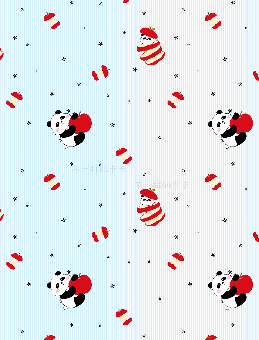 原创图案设计 | 水果熊猫插画系列 | 🉑授权