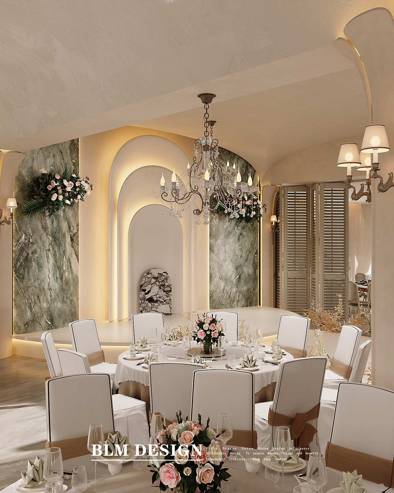 宴会厅效果图案例