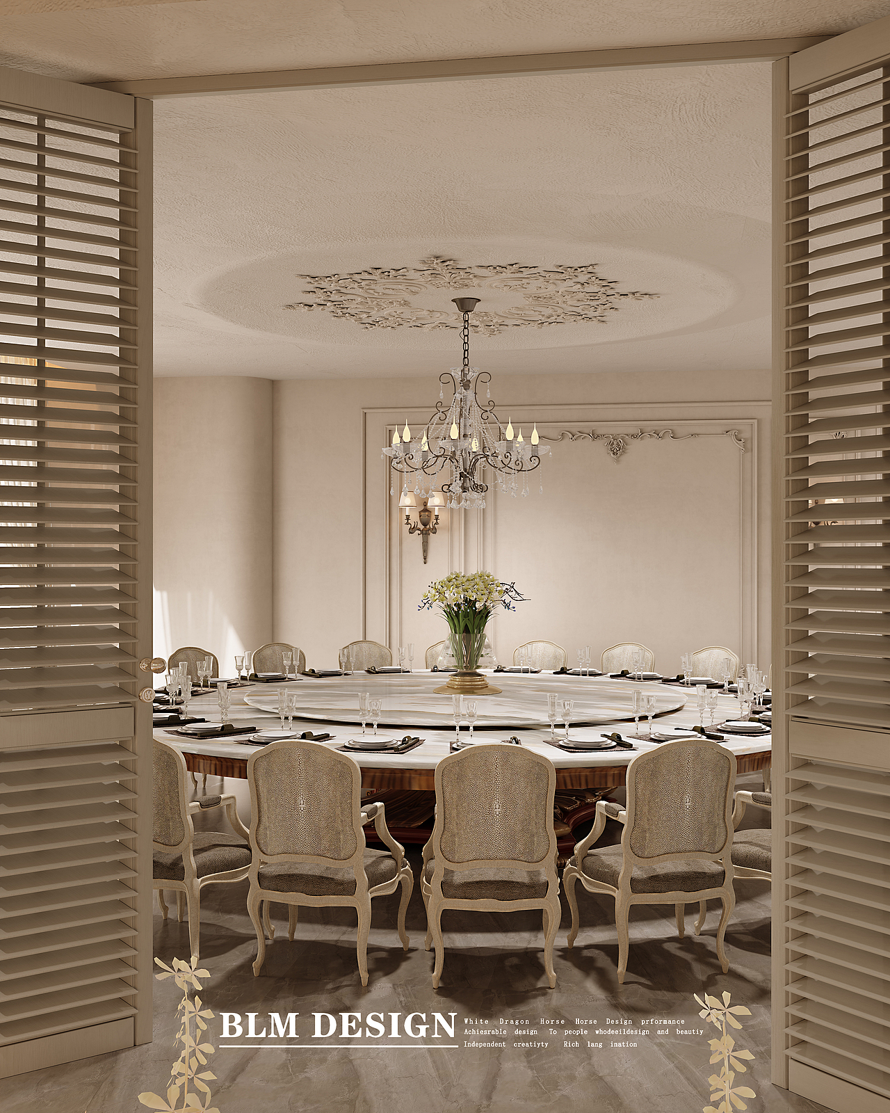 宴会厅效果图案例