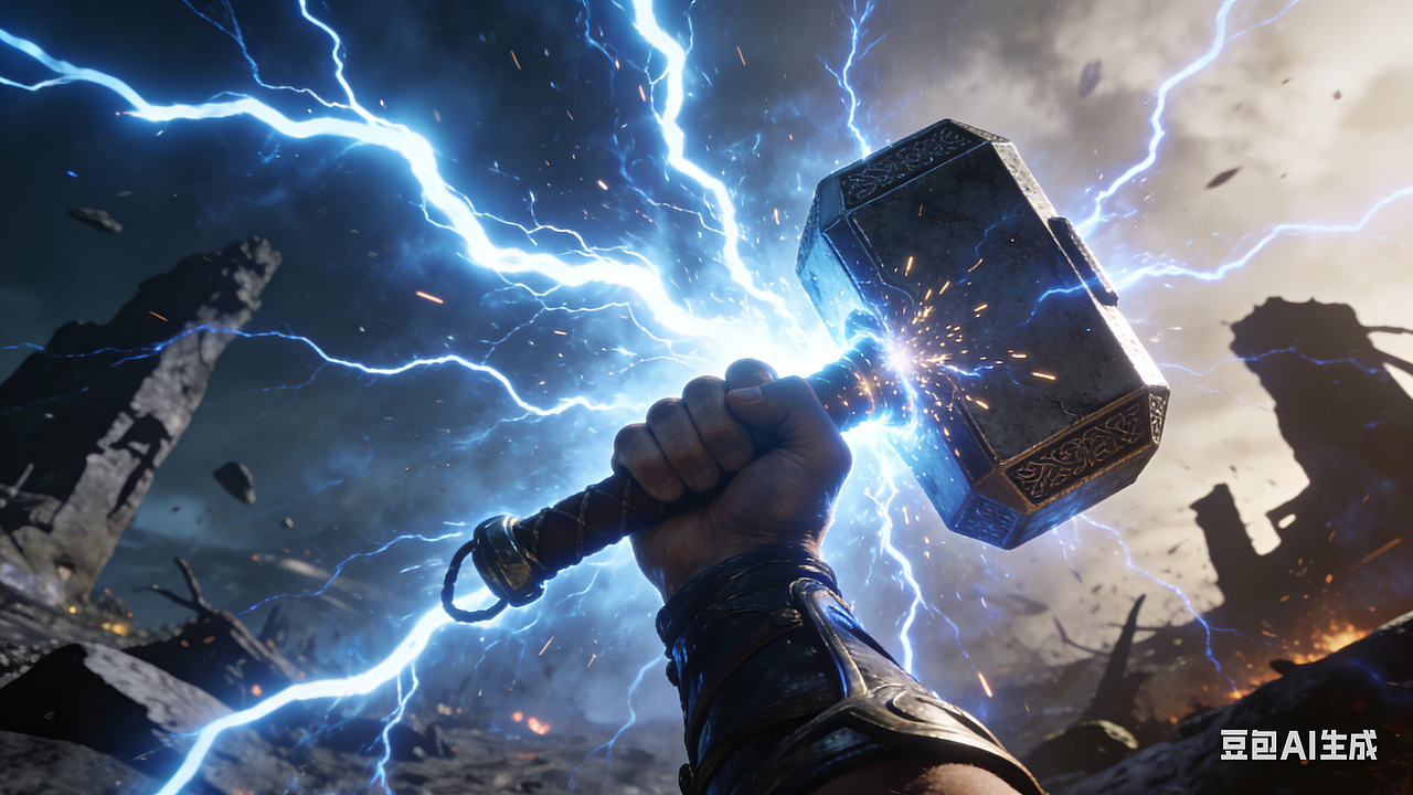 雷神之锤（图ZMzk5OTY5NjEy） - AI作品 - 站酷设计师传火逸逸原创素材 - 站酷ZCOOL