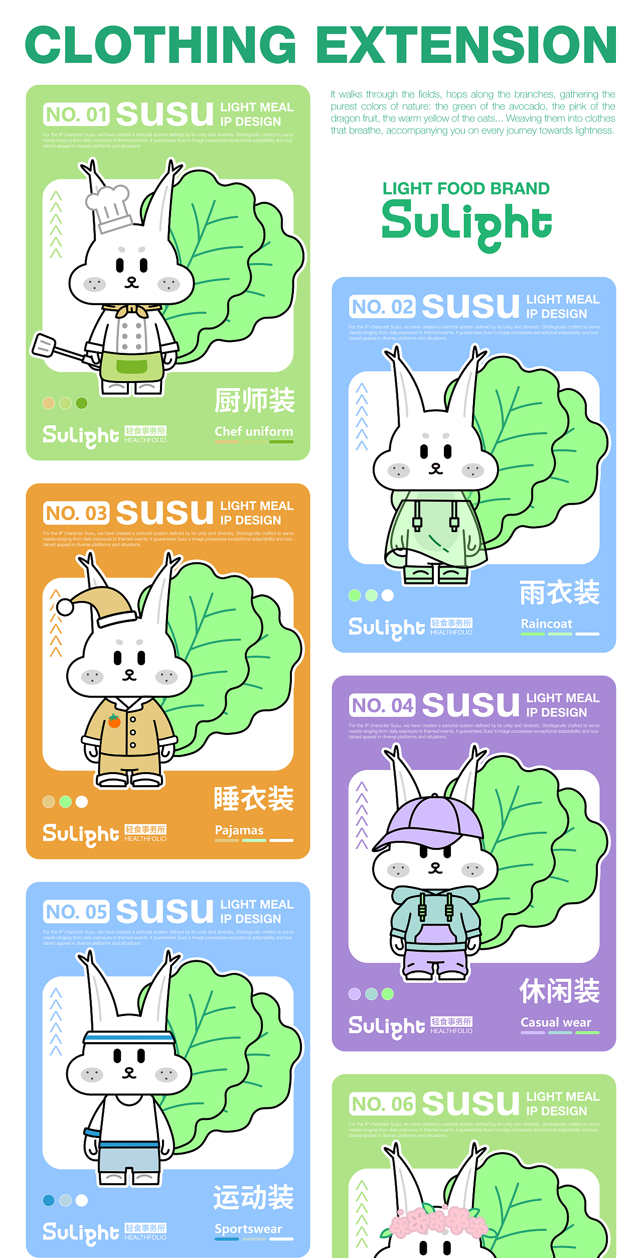 品牌全案设计|轻食品牌IP【逐浪派对】