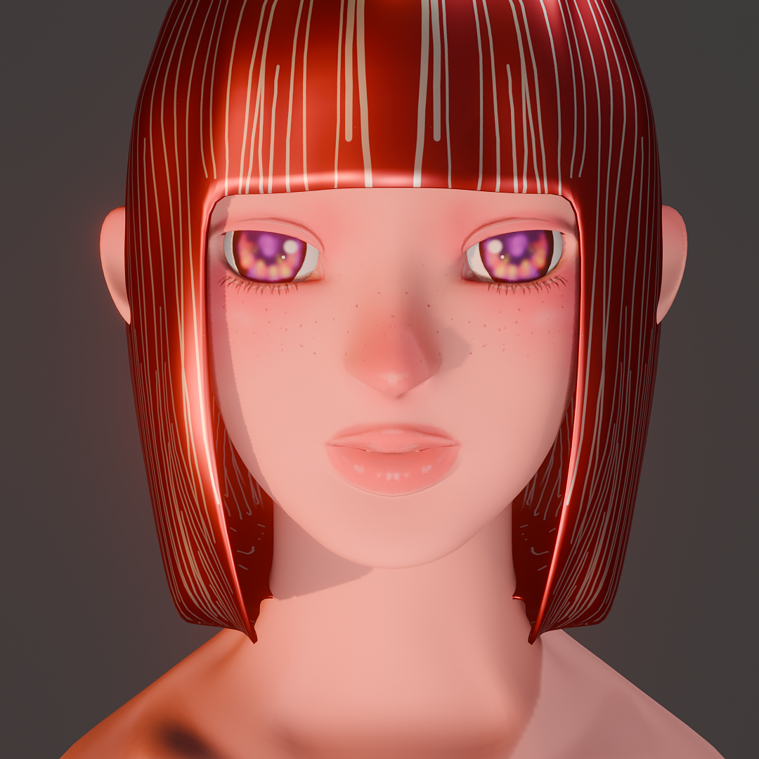 blender自学打卡,原创女头