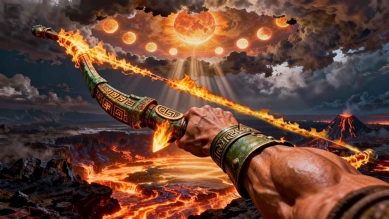 《山海经》尧时十日并出,尧使羿射十日,落沃焦