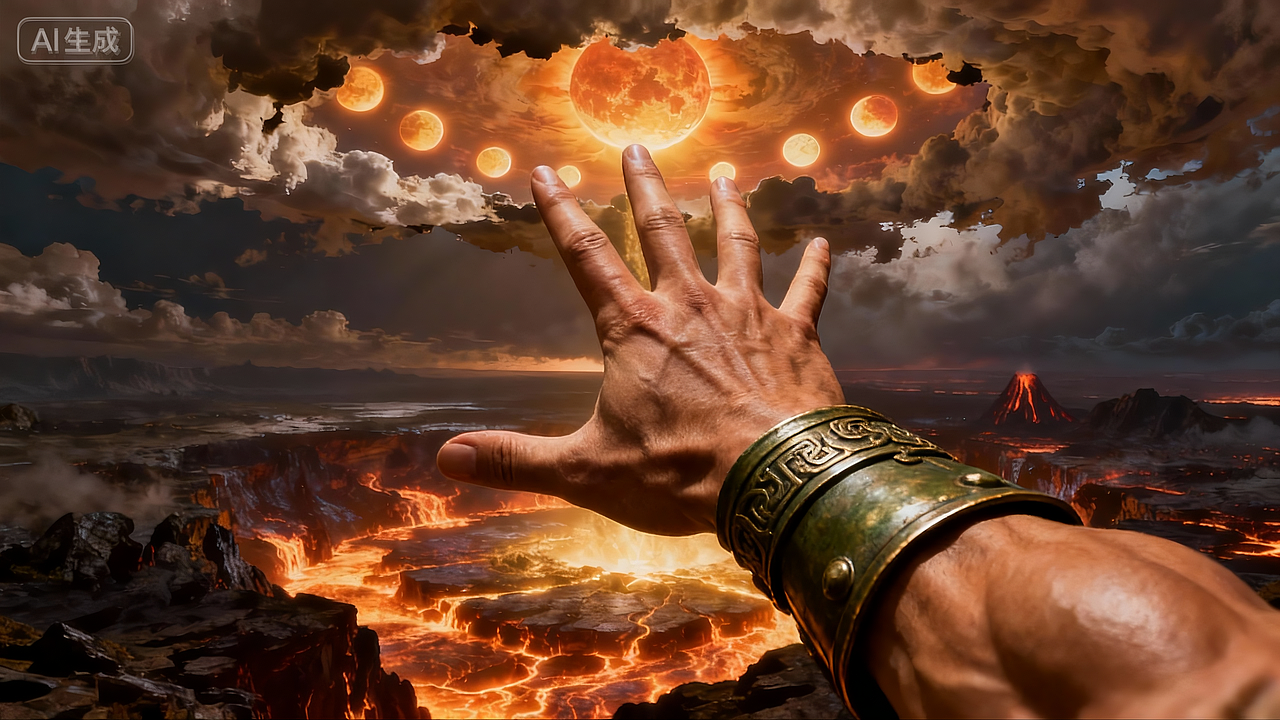 《山海经》尧时十日并出,尧使羿射十日,落沃焦