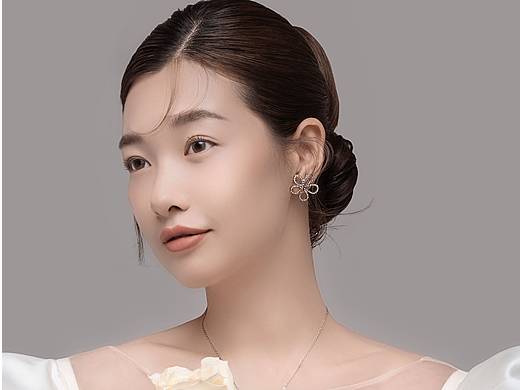 高定白纱通透白皙人像精修