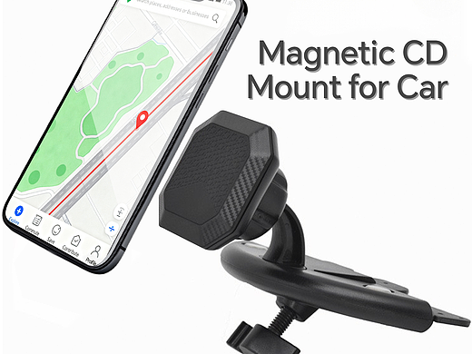 车载CD手机支架 TikTok 主图/渲染、AIGC、精修、合成