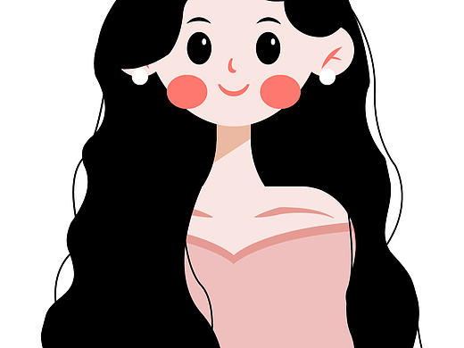 通勤女头像粉色衣服