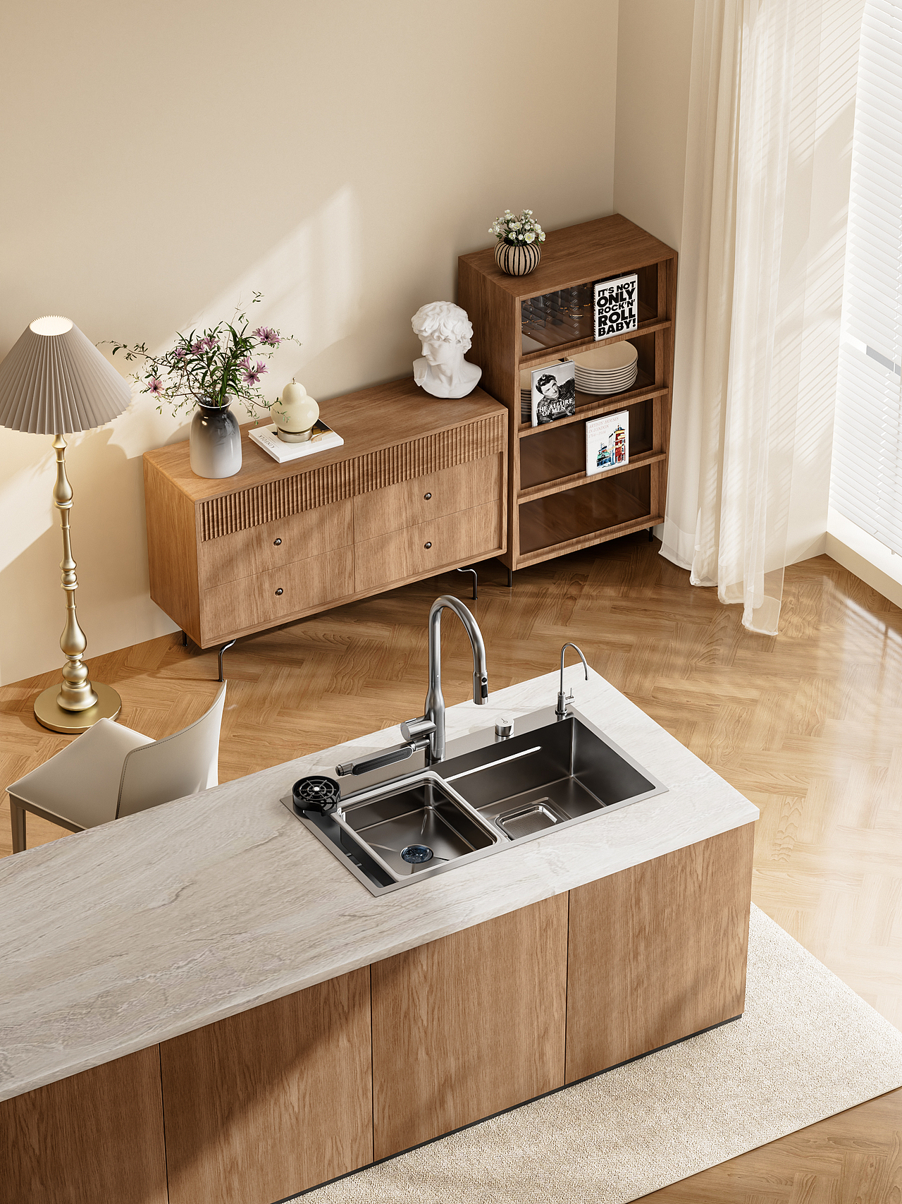 卫浴丨花洒渲染丨水槽渲染丨工作分享