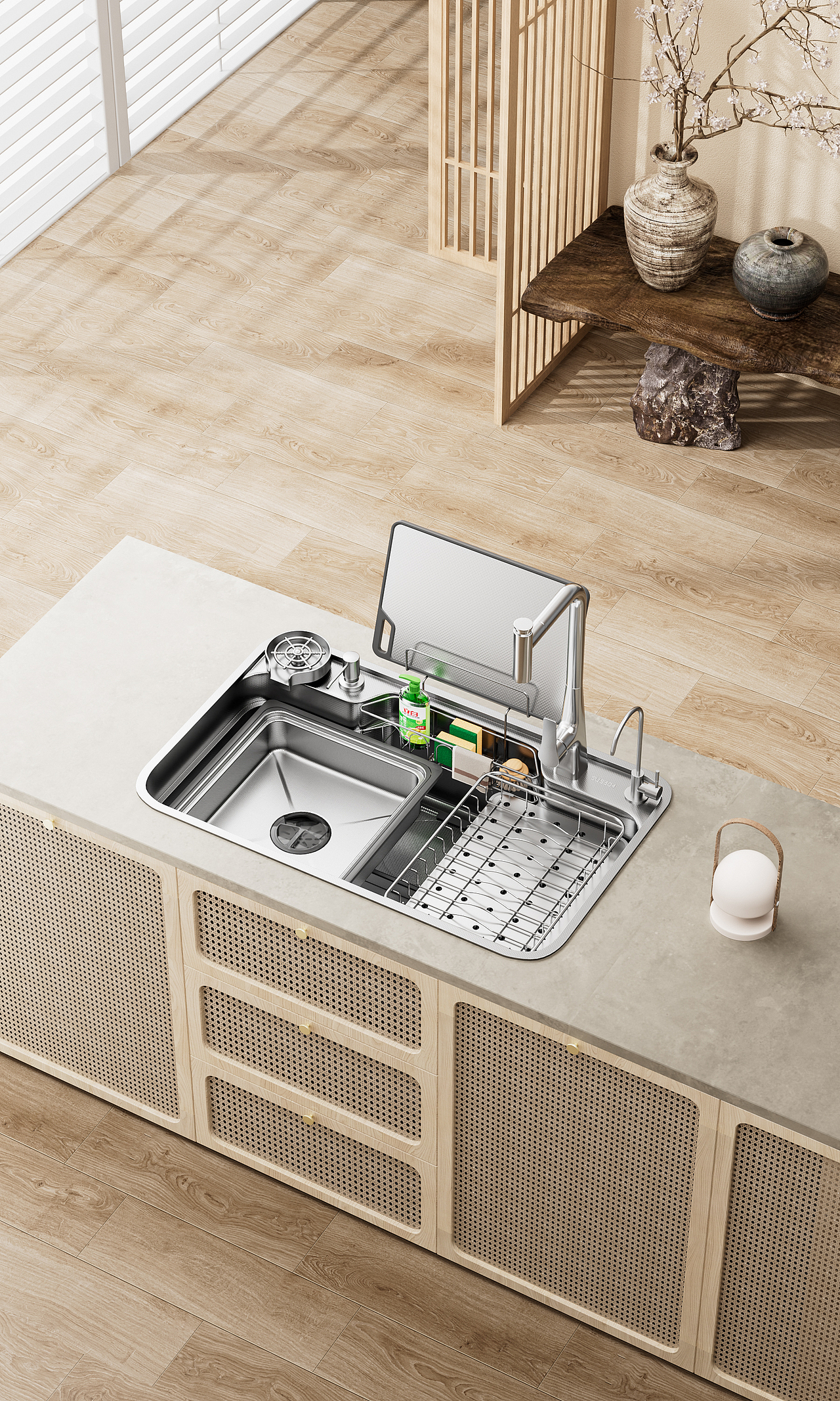 卫浴丨花洒渲染丨水槽渲染丨工作分享