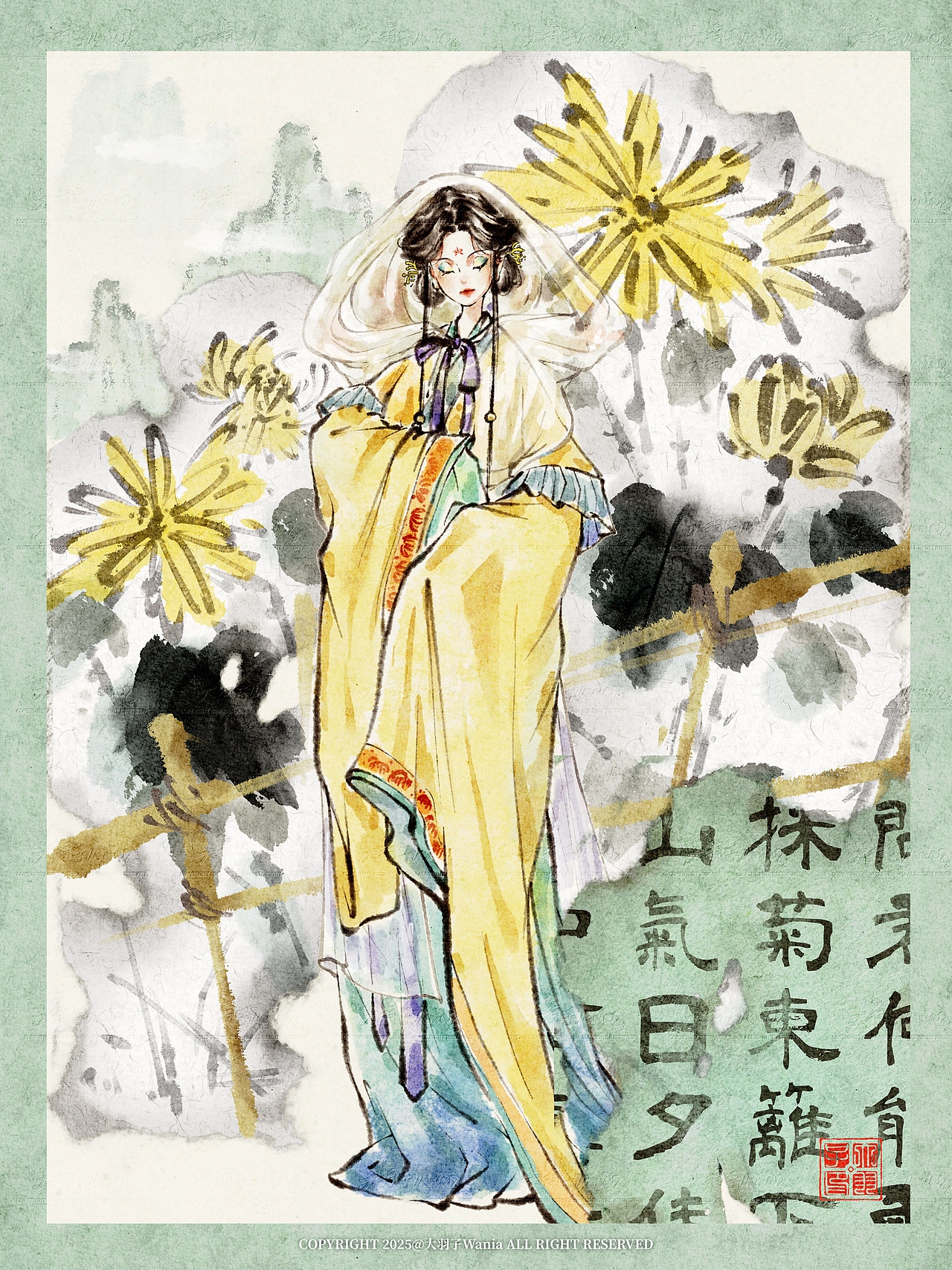 十二花魂·合集（图ZNDAwMDAzODY4） - 商业插画 - 站酷设计师大羽子Wania原创素材 - 站酷ZCOOL