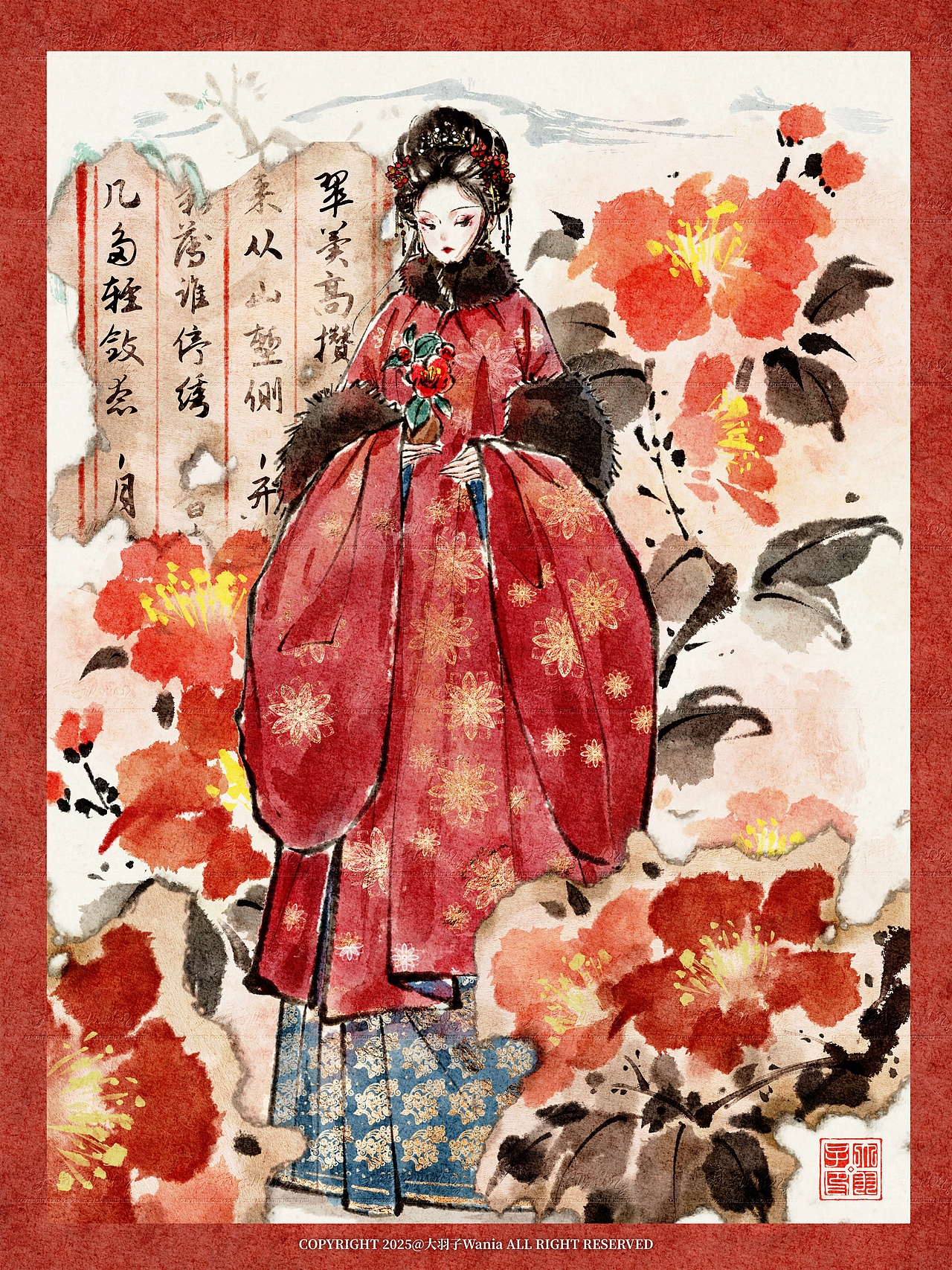 十二花魂·合集（图ZNDAwMDAzODc2） - 商业插画 - 站酷设计师大羽子Wania原创素材 - 站酷ZCOOL