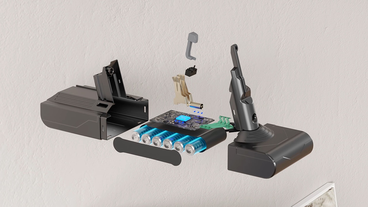 戴森V8电池（图ZNDAwMDA4NDg0） - 动画/影视 - 站酷设计师Designer阿豪原创素材 - 站酷ZCOOL