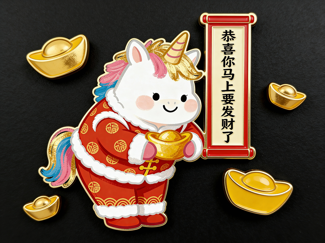 AI辅助设计了一套2026马年全套IP设计及周边文创延展（图ZNDAwMDExOTU2） - 商业插画 - 站酷设计师Cosmos宇宙君原创素材 - 站酷ZCOOL