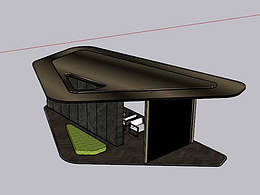园林景观项目特色不锈钢凉亭金属廊架休闲会客厅