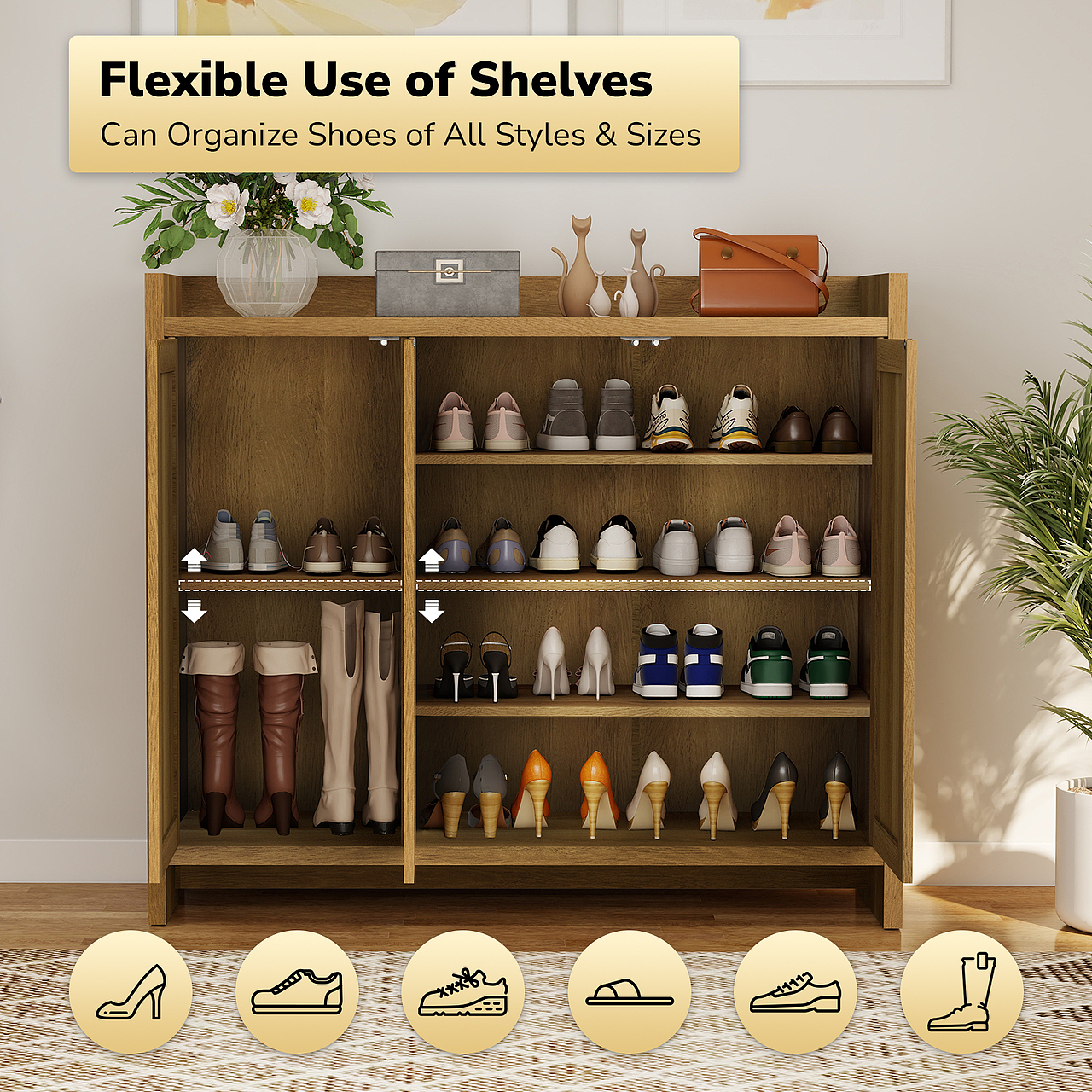 亚马逊双门三门鞋柜