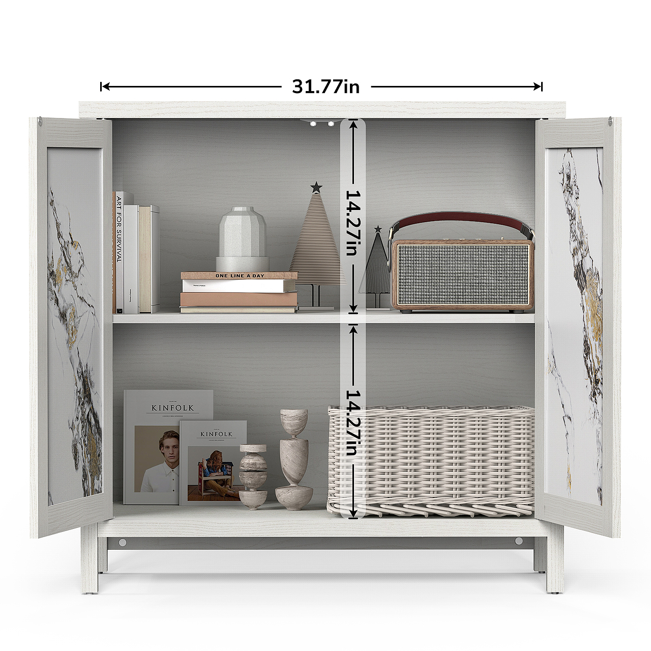 亚马逊双门边柜