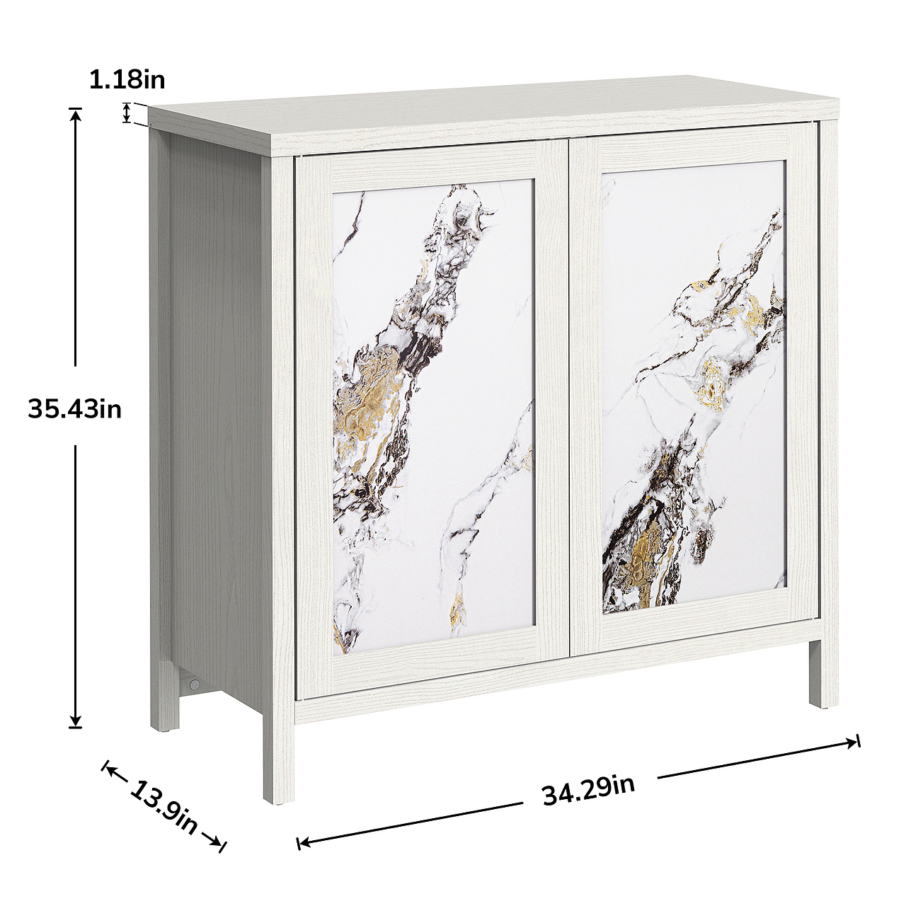 亚马逊双门边柜