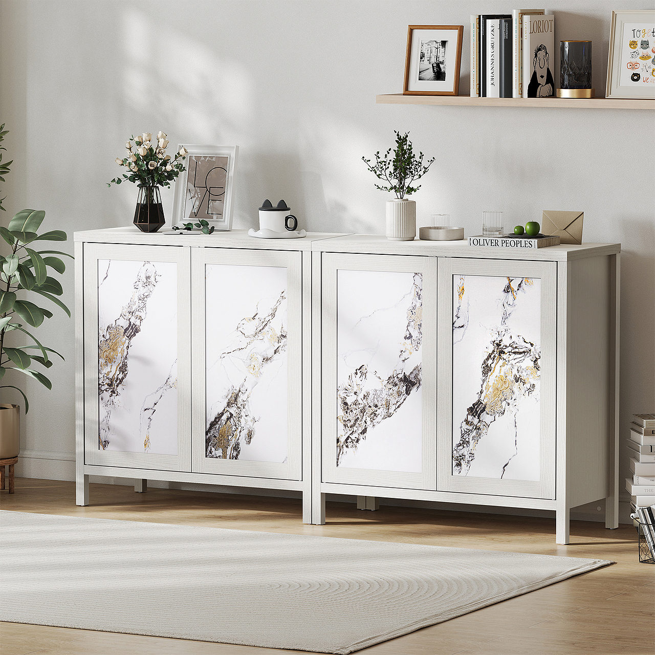 亚马逊双门边柜